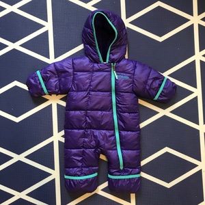 Purple & aqua Columbia snowsuit